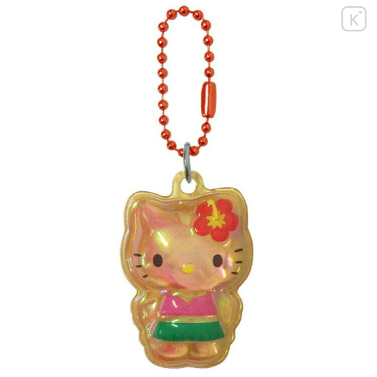 Japan Sanrio Puffy Petit Ball Chain - Hello Kitty : Sunburn - 1
