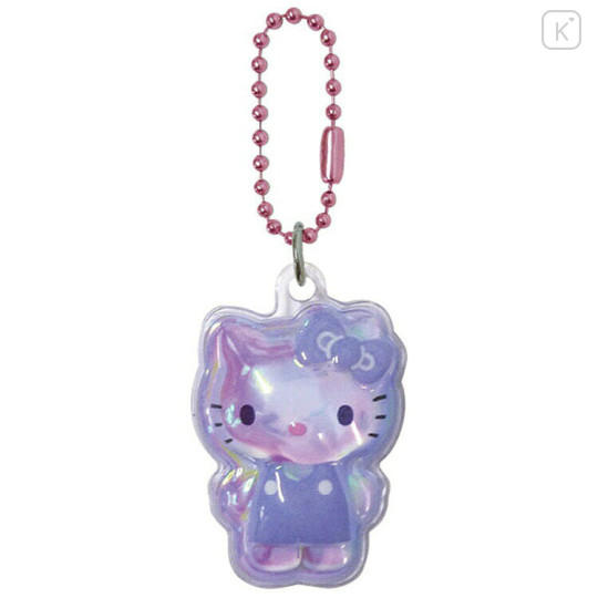 Japan Sanrio Puffy Petit Ball Chain - Hello Kitty : Purple - 1