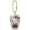 Japan Sanrio Puffy Petit Ball Chain - Hello Kitty : Leopard Brown - 1