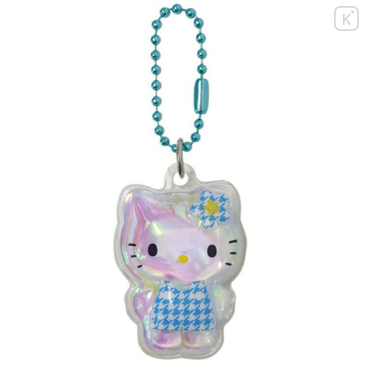Japan Sanrio Puffy Petit Ball Chain - Hello Kitty : Kaohana Blue - 1