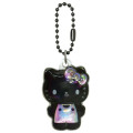 Japan Sanrio Puffy Petit Ball Chain - Hello Kitty : Black - 1
